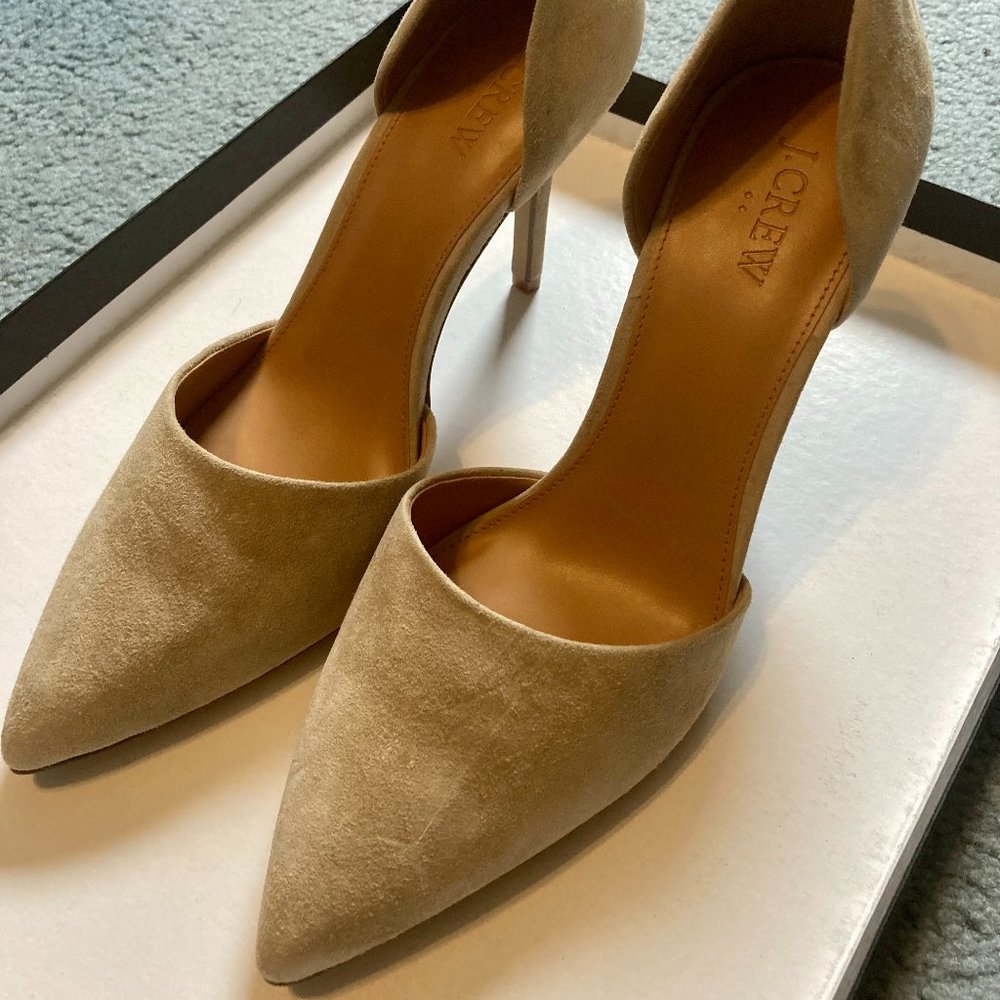 J. Crew Suede d'Orsay Pumps Size 10